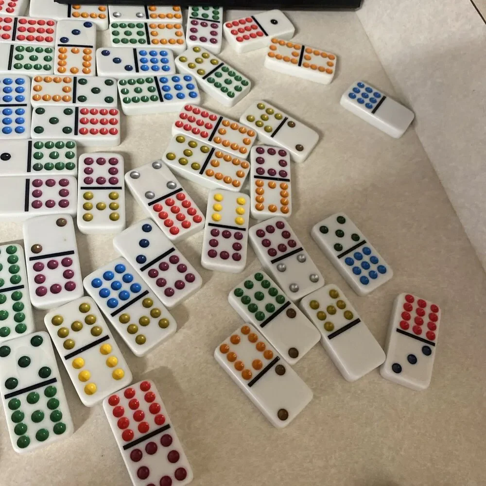 Double 12 Numeral Tiles 2-in-1 Mexican Train Set in Alum Case by CHH TTT